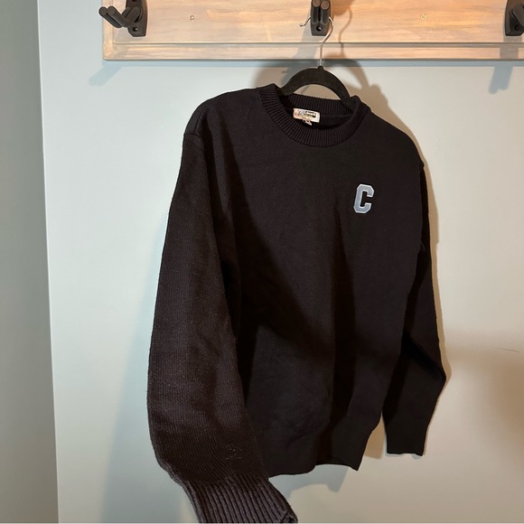 Edwards Andrew Rohan Navy Blue with Light Blue C Embroidered Varsity Sweater - Picture 7 of 9